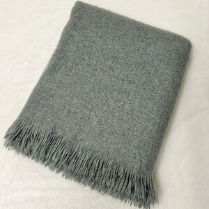 West elm brushed woven throw Aegean